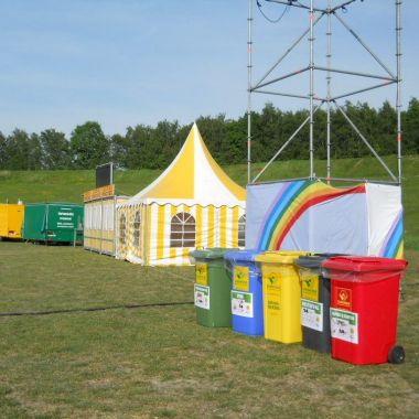 Afvalstraat op festival