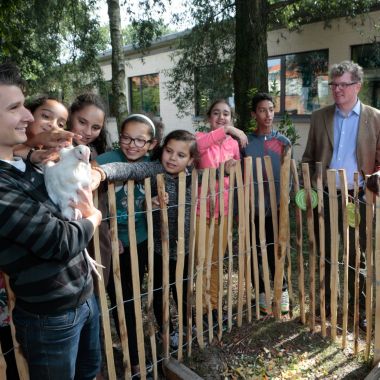 Educatieve en financiële ondersteuning voor een groene schoolomgeving