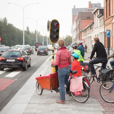 Fietsers in de wegcode