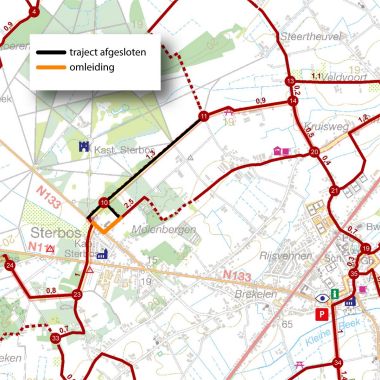 trajectwijziging kp 10-11 Wuustwezel