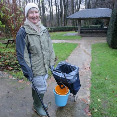 Vrijwilligers in het groen