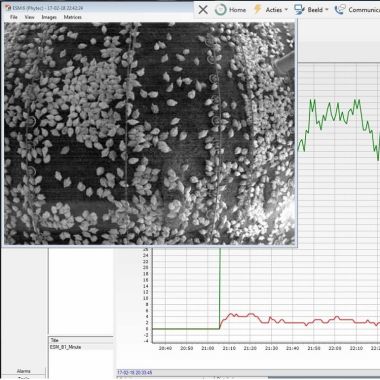 Screenshot van gezondheidsmonitoring via beeldtechnologie