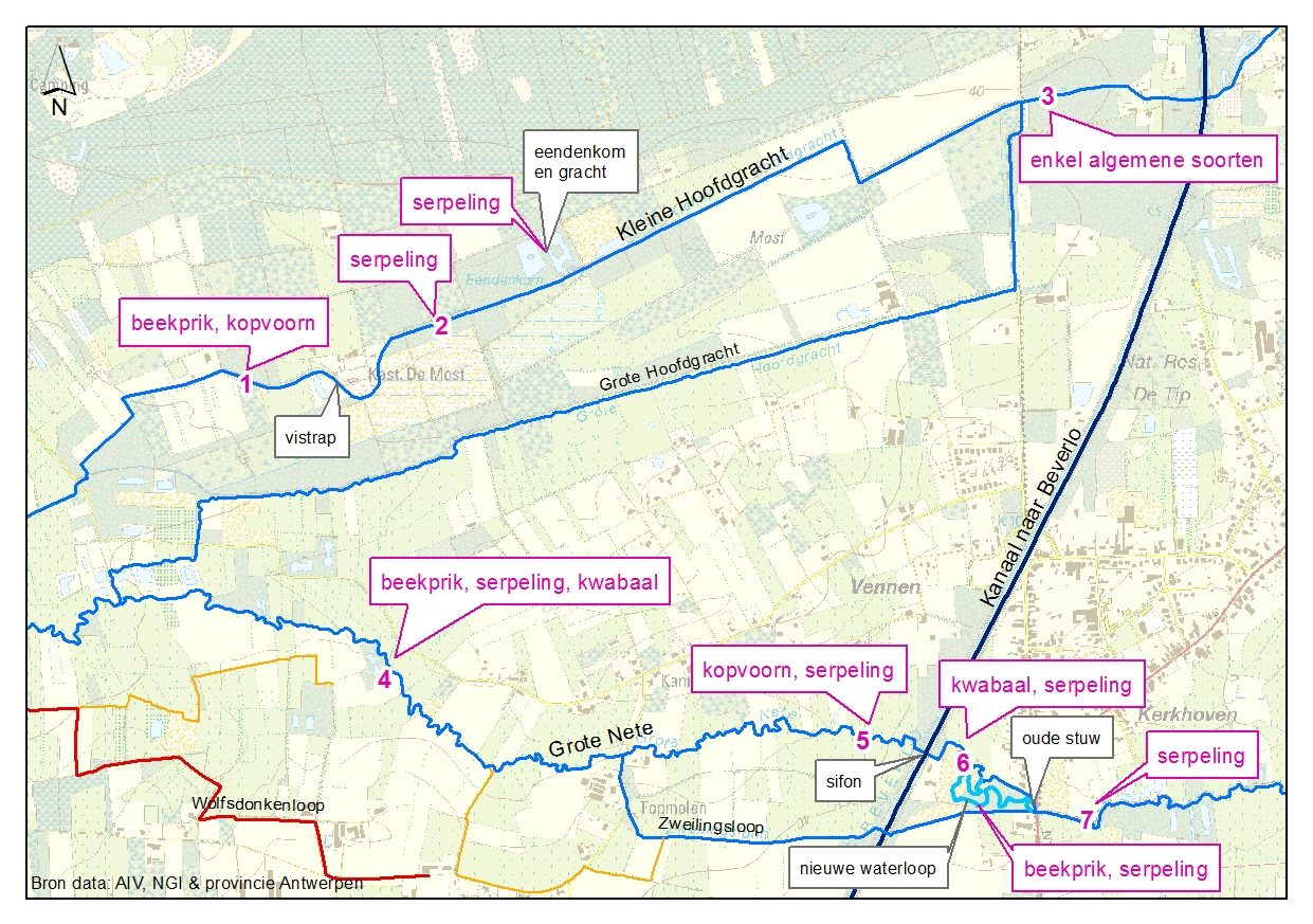 Overzicht afvissing 2017 en belangrijkste vangsten