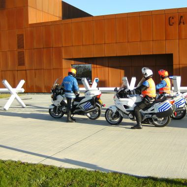 Motorrijders voor Campus Vesta
