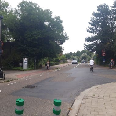 De Groenstraat, op de grens van Hove en Morstel, is alvast één van de knelpunten op de  fietsostrade F1 Antwerpen-Mechelen 