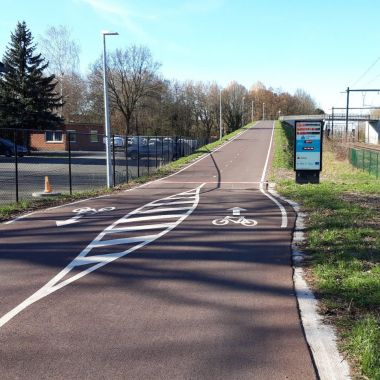 Fietsteller aan fietsostrade F11 Antwerpen-Lier