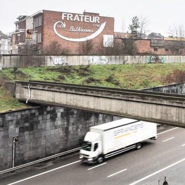 Terrein Frateur + voetgangersbrug over A12