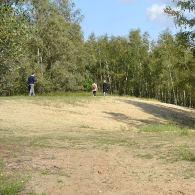 Wandelaars in het huidige gebied