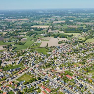 Luchtfoto N18 van Sint-Dimphna naar Dessel