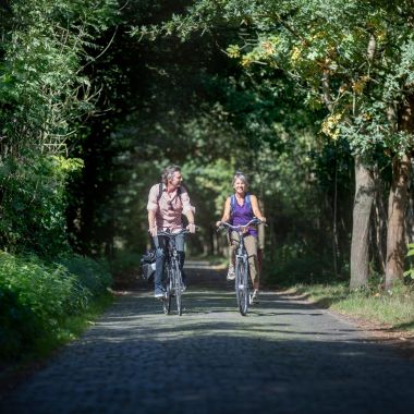 Koppel op de fiets