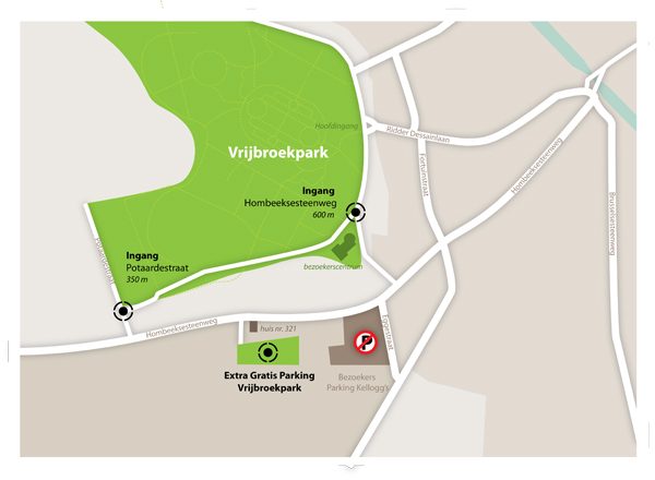 extra parking Vrijbroekpark