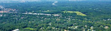 Luchtfoto de groene zes