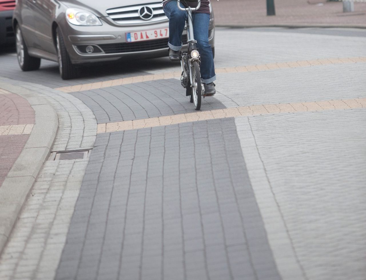 fietsen in gemengd verkeer