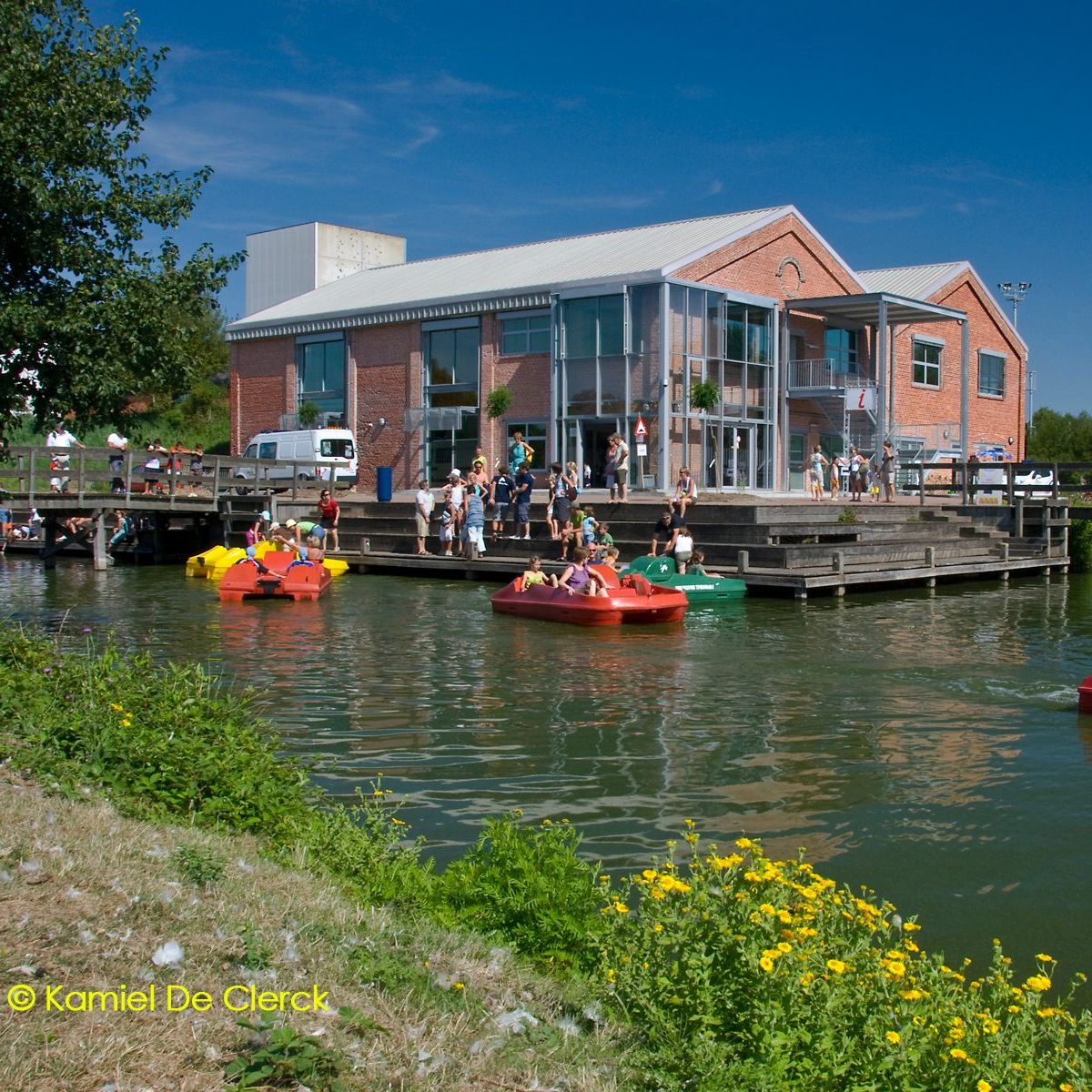 Waterfietsen in De Schorre